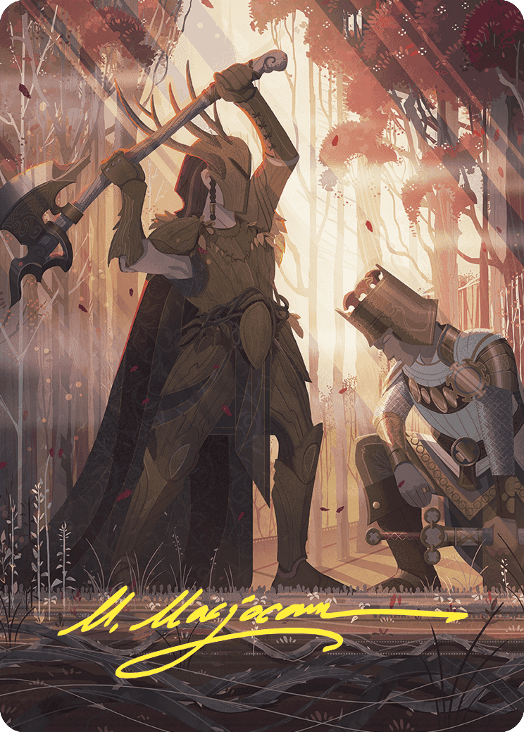 Karmic Justice Art Card (Gold-Stamped Signature) [Wilds of Eldraine Art Series] | Webway Games
