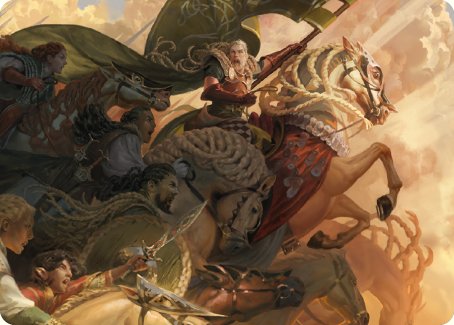 Marshal's Anthem Art Card [The Lord of the Rings: Tales of Middle-earth Art Series] | Webway Games
