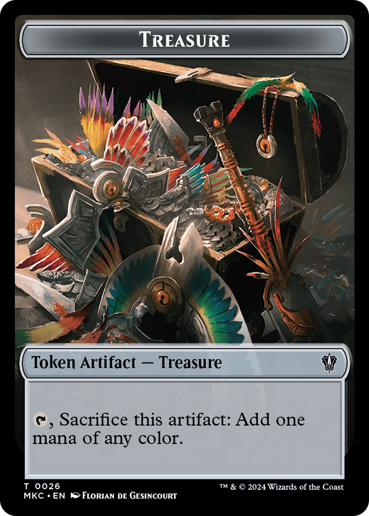 Thopter // Treasure Double-Sided Token [Murders at Karlov Manor Commander Tokens] | Webway Games