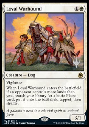 Loyal Warhound (Promo Pack) [Dungeons & Dragons: Adventures in the Forgotten Realms Promos] | Webway Games