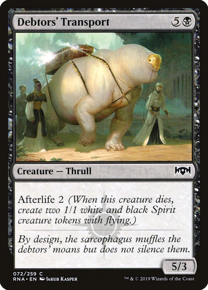 Debtors' Transport [Ravnica Allegiance] | Webway Games