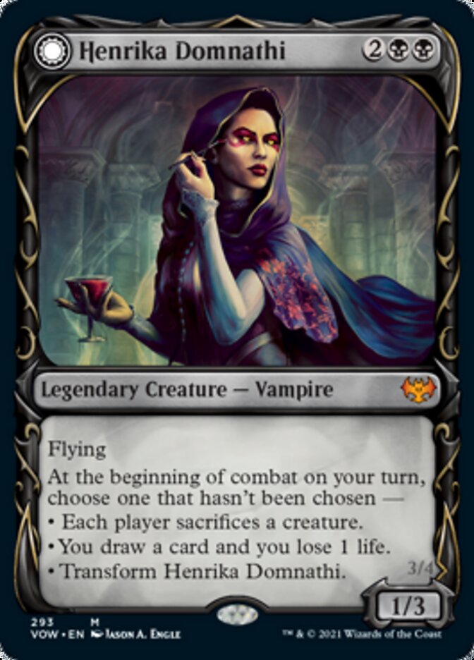 Henrika Domnathi // Henrika, Infernal Seer (Showcase Fang Frame) [Innistrad: Crimson Vow] | Webway Games