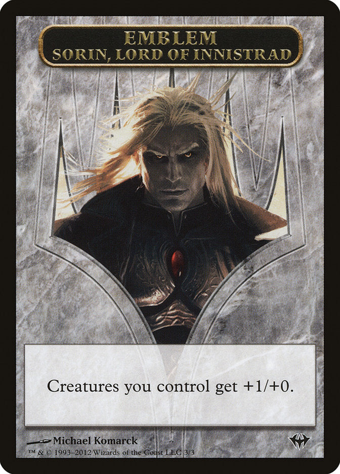 Sorin, Lord of Innistrad Emblem [Dark Ascension Tokens] | Webway Games