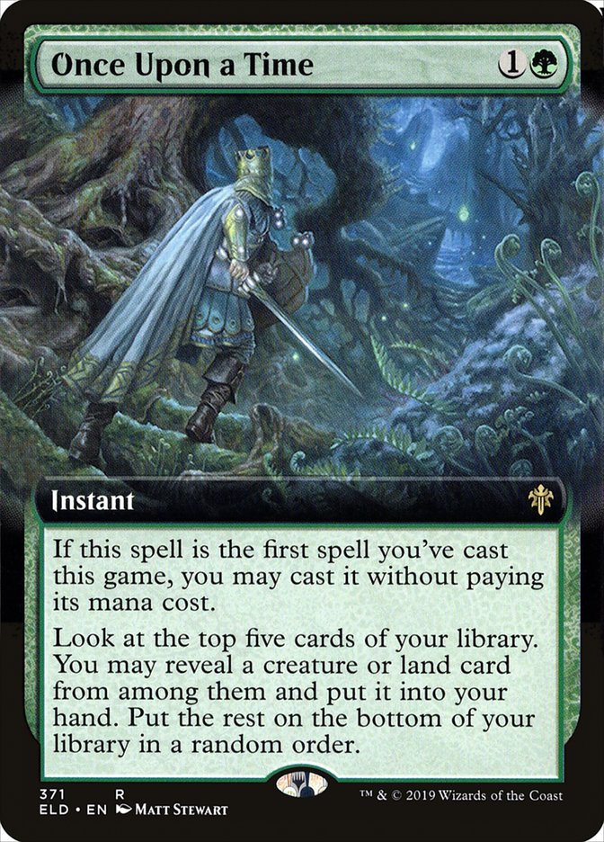 Once Upon a Time (Extended Art) [Throne of Eldraine] | Webway Games