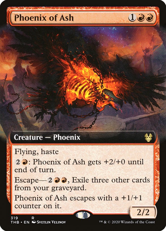 Phoenix of Ash (Extended Art) [Theros Beyond Death] | Webway Games