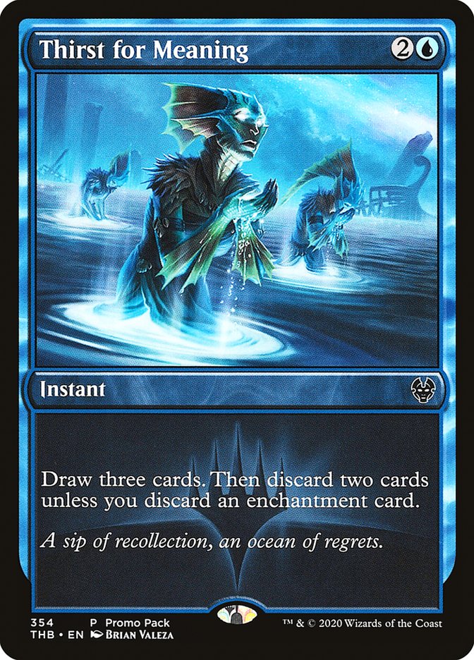 Thirst for Meaning (Promo Pack) [Theros Beyond Death Promos] | Webway Games
