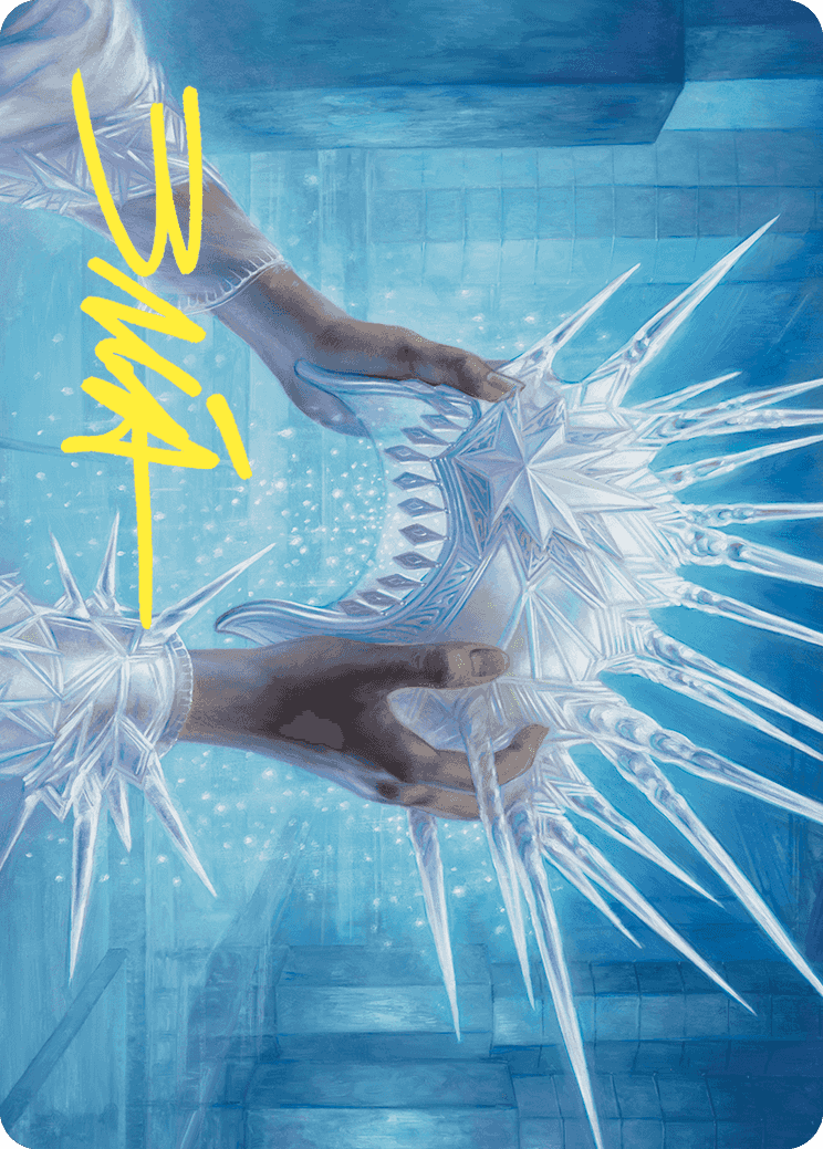 Hylda's Crown of Winter Art Card (Gold-Stamped Signature) [Wilds of Eldraine Art Series] | Webway Games