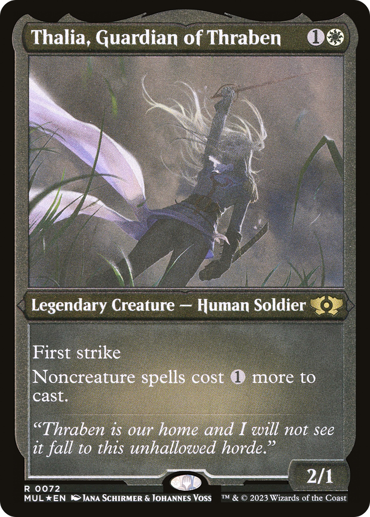 Thalia, Guardian of Thraben (Foil Etched) [Multiverse Legends] | Webway Games
