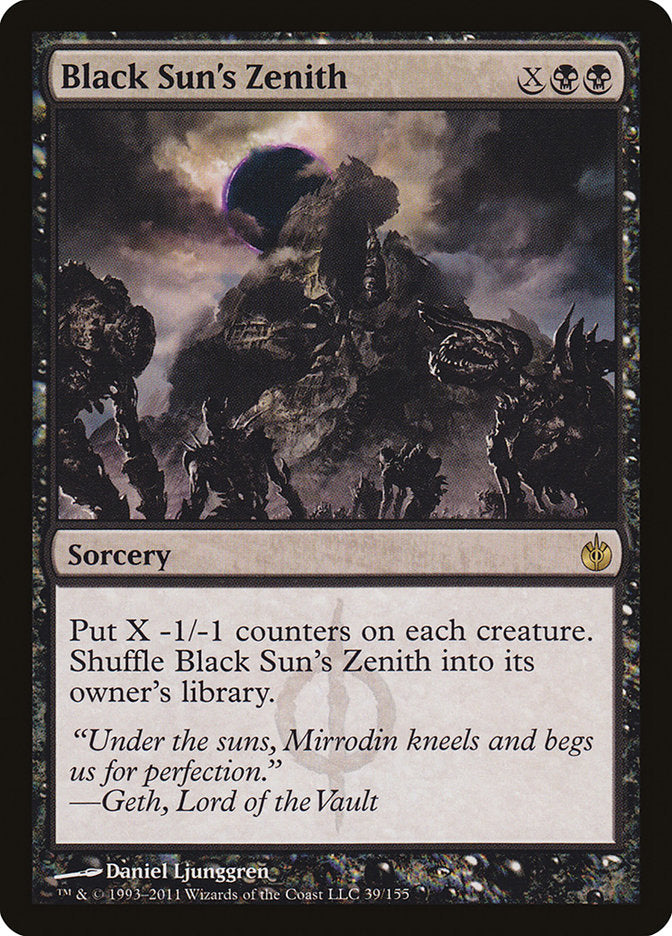 Black Sun's Zenith [Mirrodin Besieged] | Webway Games