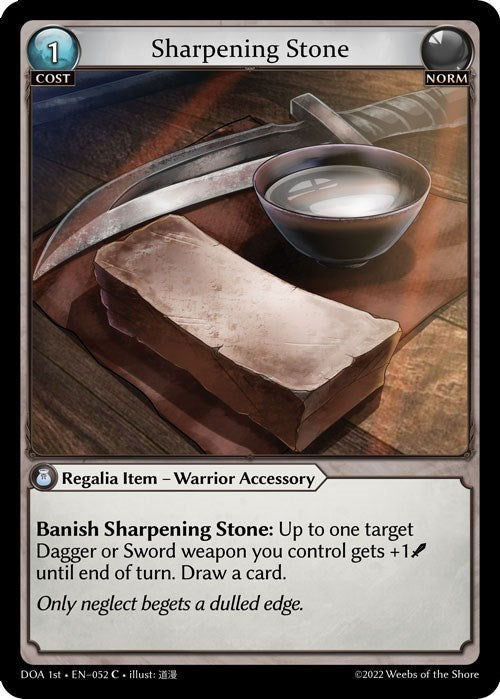 Sharpening Stone (052) [Dawn of Ashes: 1st Edition] | Webway Games