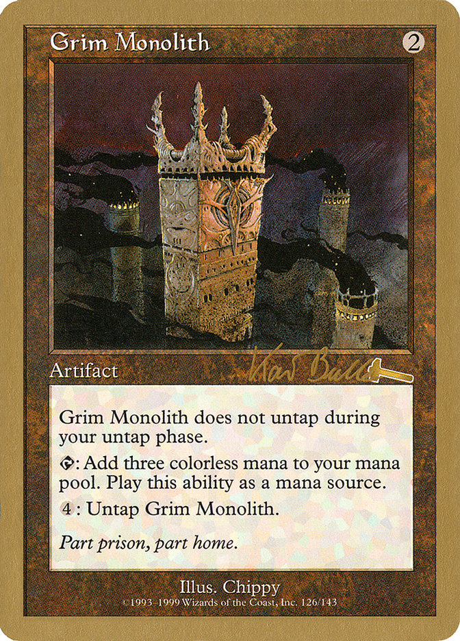 Grim Monolith (Kai Budde) [World Championship Decks 1999] | Webway Games