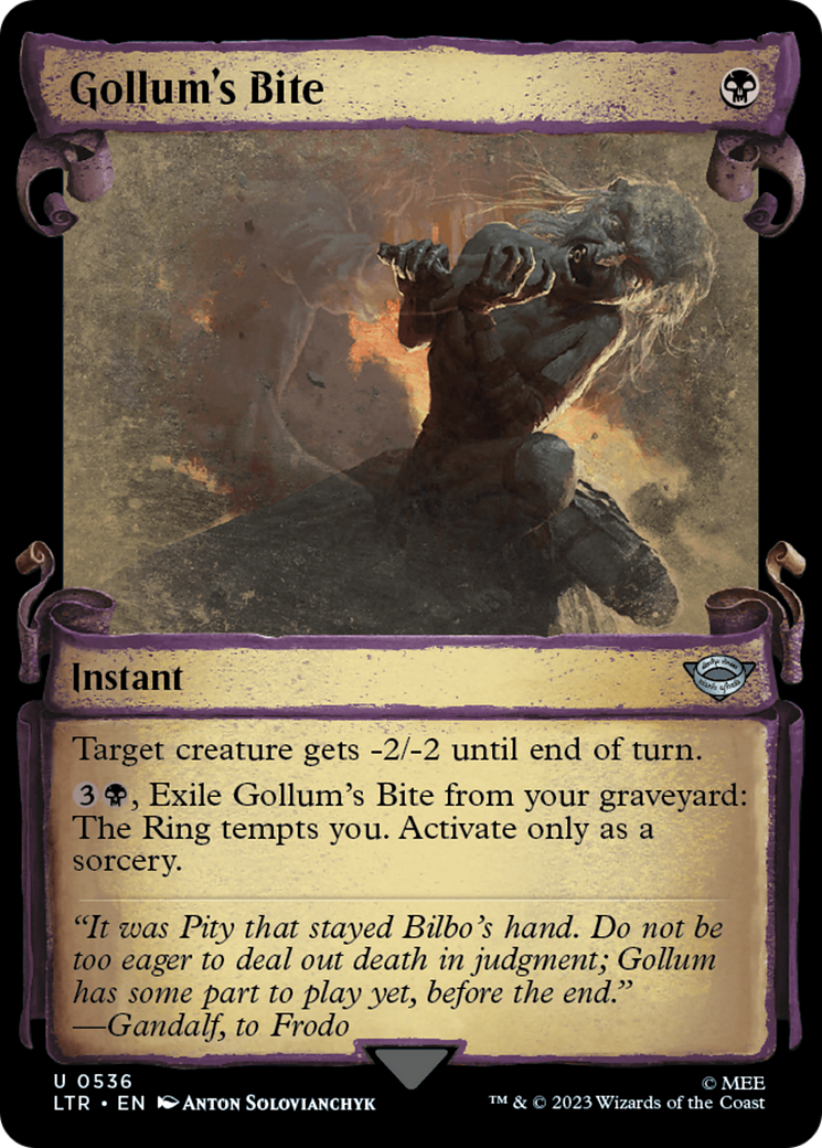 Gollum's Bite [The Lord of the Rings: Tales of Middle-Earth Showcase Scrolls] | Webway Games