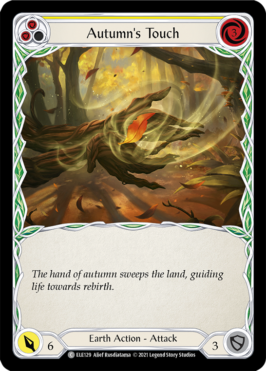 Autumn's Touch (Yellow) [ELE129] (Tales of Aria)  1st Edition Rainbow Foil | Webway Games