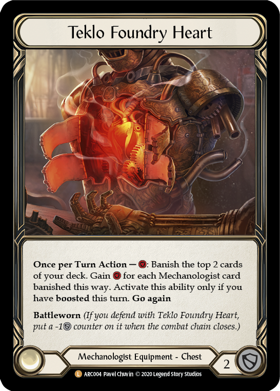 Teklo Foundry Heart [ARC004] Unlimited Rainbow Foil | Webway Games