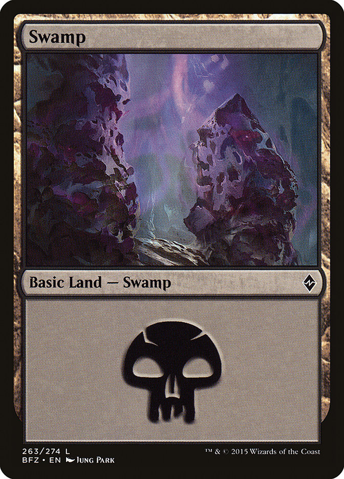 Swamp (#263a) [Battle for Zendikar] | Webway Games