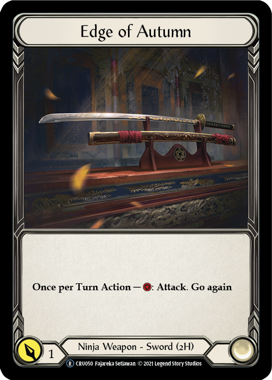 Edge of Autumn (Rainbow Foil) [CRU050-RF] Unlimited Rainbow Foil | Webway Games
