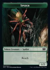 Spider // Aven Initiate Double-sided Token [Double Masters 2022 Tokens] | Webway Games