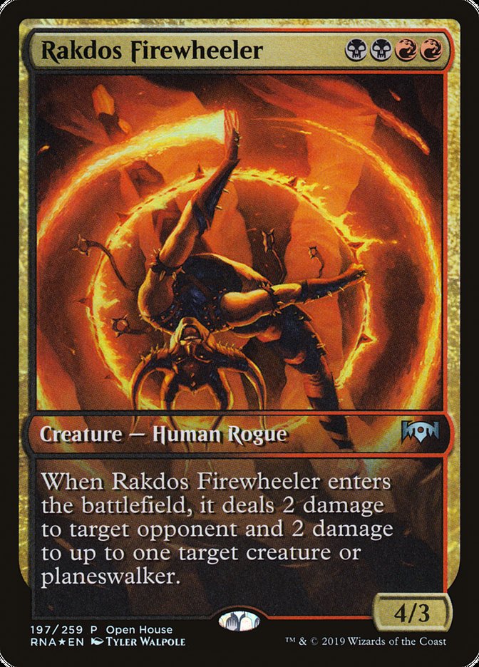 Rakdos Firewheeler (Open House) (Extended) [Ravnica Allegiance Promos] | Webway Games