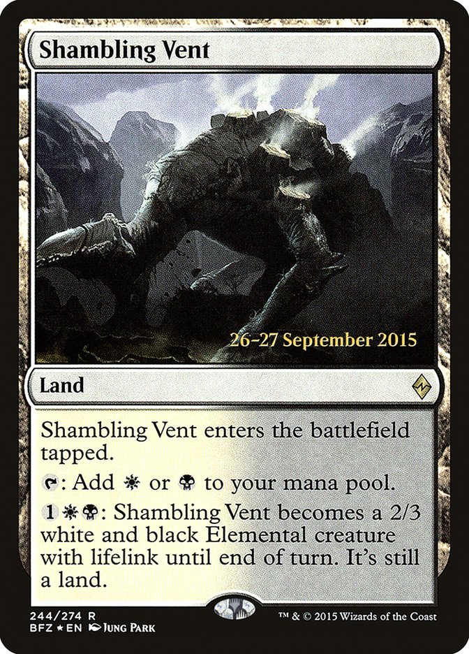 Shambling Vent  (Prerelease) [Battle for Zendikar Prerelease Promos] | Webway Games