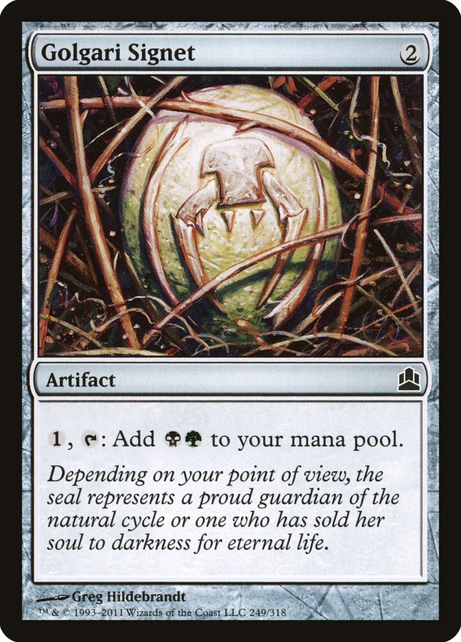 Golgari Signet [Commander 2011] | Webway Games