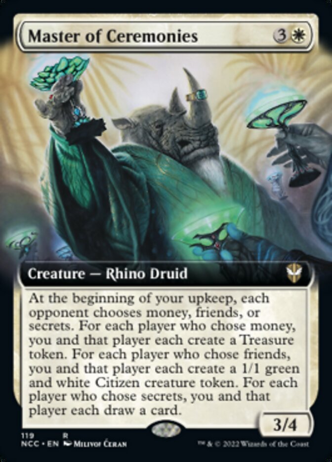 Master of Ceremonies (Extended Art) [Streets of New Capenna Commander] | Webway Games