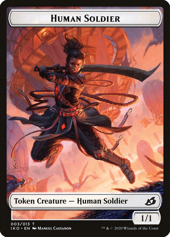 Human Soldier (003/013) [Ikoria: Lair of Behemoths Tokens] | Webway Games