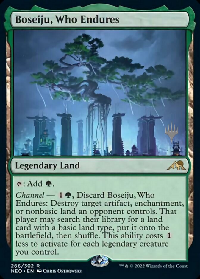 Boseiju, Who Endures (Promo Pack) [Kamigawa: Neon Dynasty Promos] | Webway Games