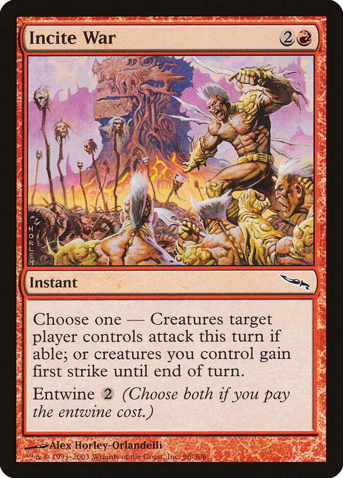 Incite War [Mirrodin] | Webway Games
