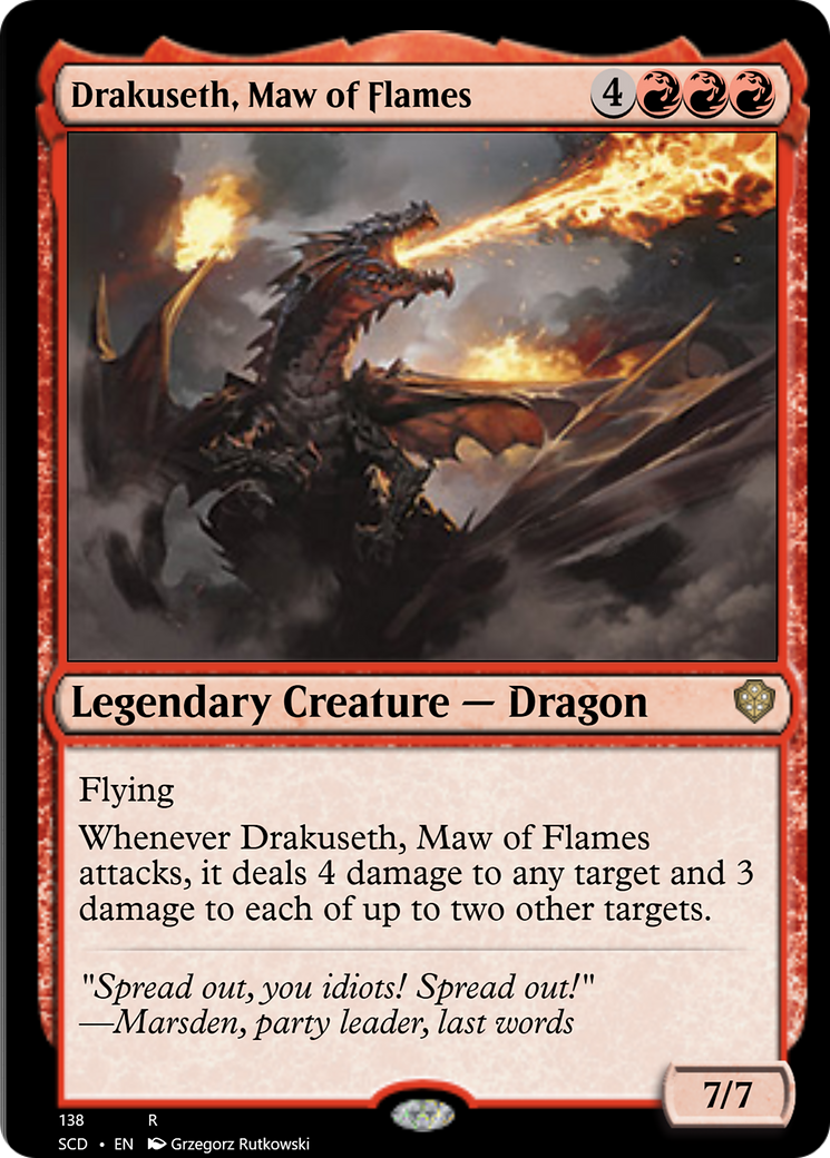 Drakuseth, Maw of Flames [Starter Commander Decks] | Webway Games