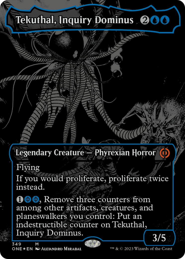 Tekuthal, Inquiry Dominus (Oil Slick Raised Foil) [Phyrexia: All Will Be One] | Webway Games