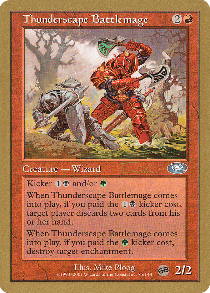 Thunderscape Battlemage (Jan Tomcani) [World Championship Decks 2001] | Webway Games