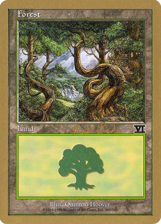 Forest (ml347b) (Matt Linde) [World Championship Decks 1999] | Webway Games