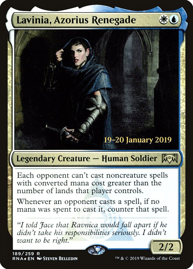 Lavinia, Azorius Renegade [Ravnica Allegiance Prerelease Promos] | Webway Games