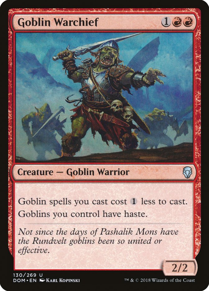 Goblin Warchief [Dominaria] | Webway Games