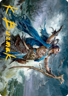 Lier, Disciple of the Drowned Art Card (Gold-Stamped Signature) [Innistrad: Midnight Hunt Art Series] | Webway Games