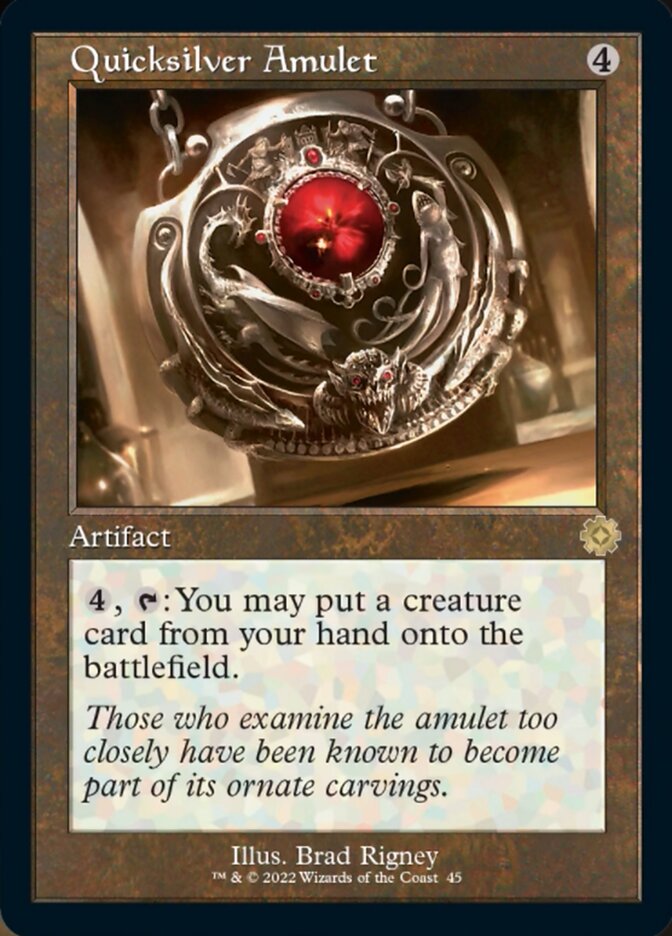 Quicksilver Amulet (Retro) [The Brothers' War Retro Artifacts] | Webway Games