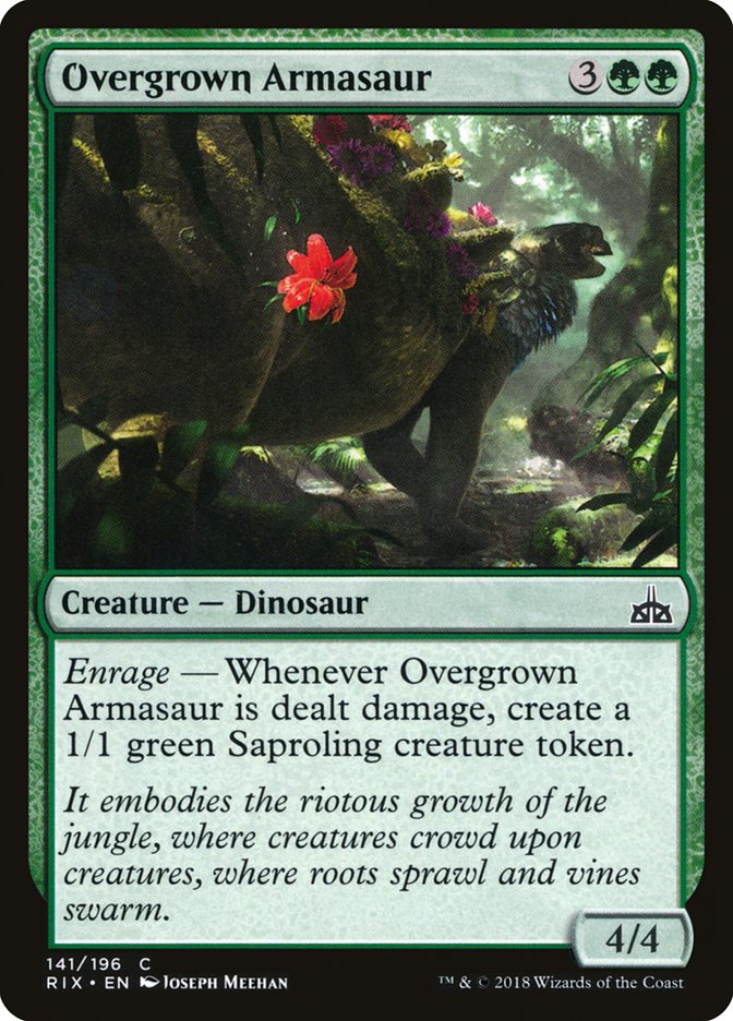 Overgrown Armasaur [Rivals of Ixalan] | Webway Games
