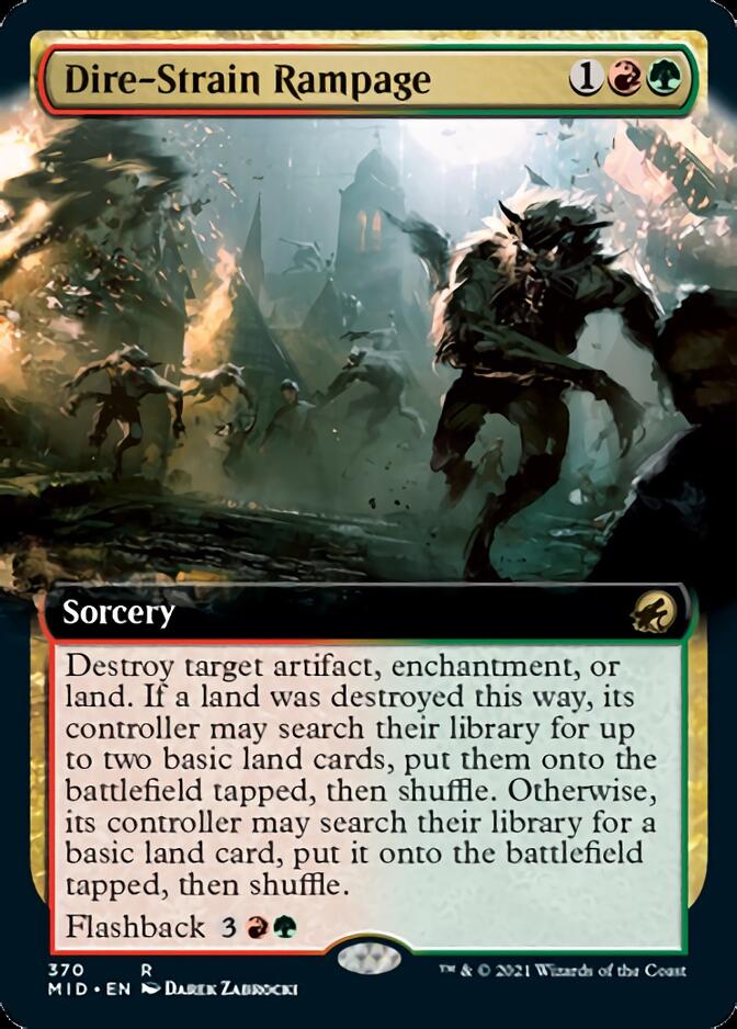 Dire-Strain Rampage (Extended) [Innistrad: Midnight Hunt] | Webway Games