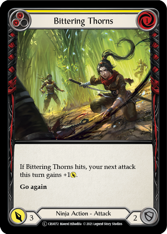 Bittering Thorns (Rainbow Foil) [CRU072-RF] Unlimited Rainbow Foil | Webway Games