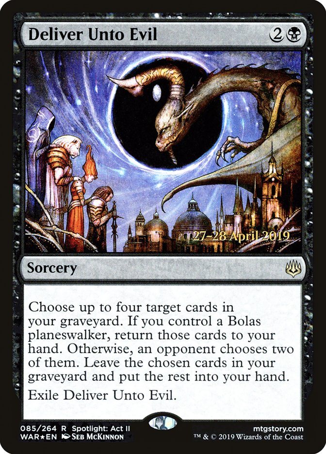 Deliver Unto Evil  [War of the Spark Prerelease Promos] | Webway Games