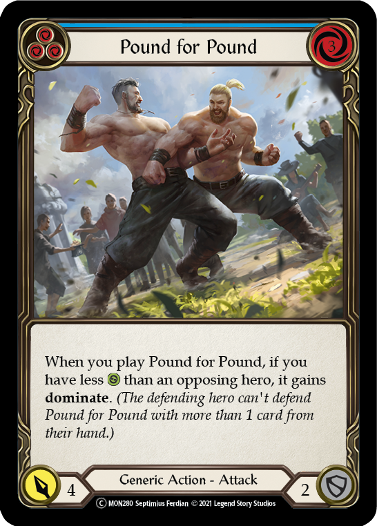 Pound for Pound (Blue) [U-MON280] Unlimited Normal | Webway Games