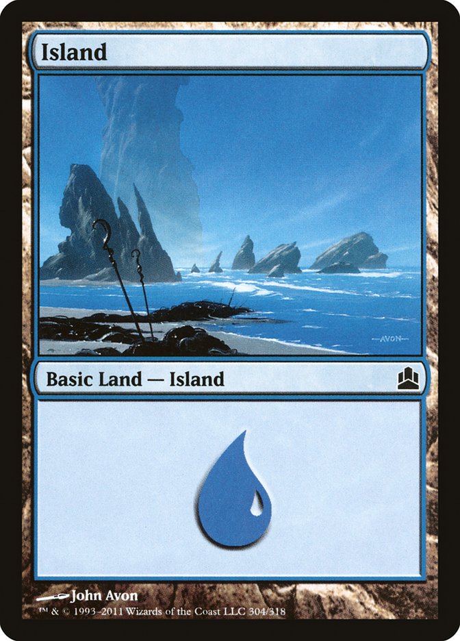 Island (#304) [Commander 2011] | Webway Games