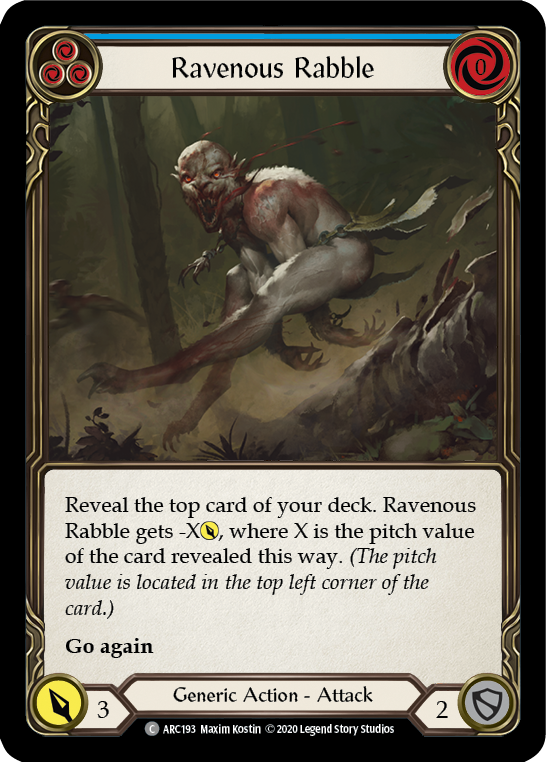 Ravenous Rabble (Blue) [ARC193] Unlimited Normal | Webway Games