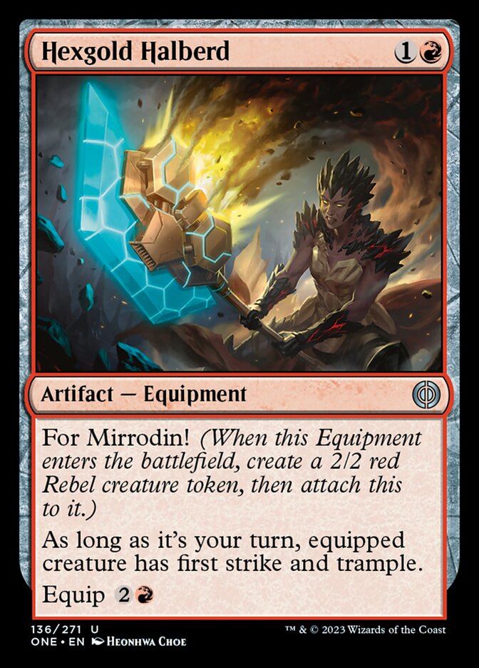 Hexgold Halberd [Phyrexia: All Will Be One] | Webway Games