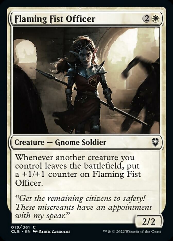Flaming Fist Officer [Commander Legends: Battle for Baldur's Gate] | Webway Games