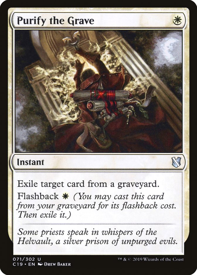 Purify the Grave [Commander 2019] | Webway Games