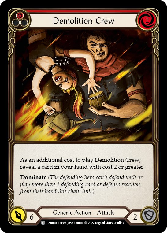 Demolition Crew (Red) [UZU010] (Outsiders Uzuri Blitz Deck) | Webway Games
