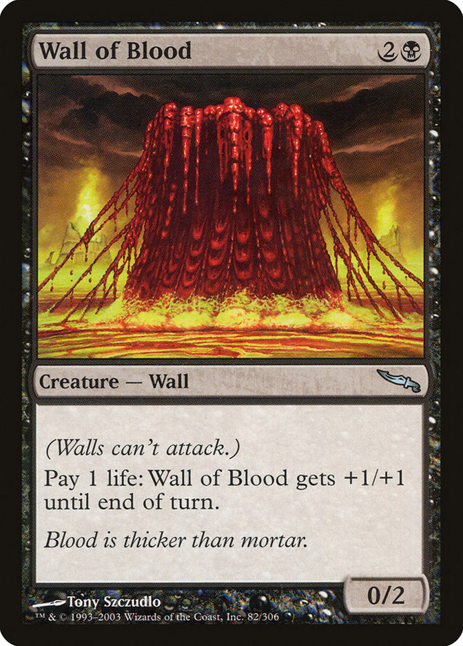 Wall of Blood [Mirrodin] | Webway Games