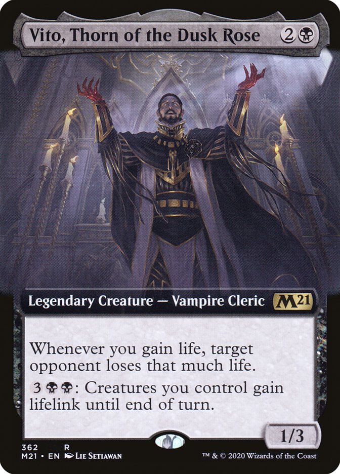 Vito, Thorn of the Dusk Rose (Extended Art) [Core Set 2021] | Webway Games