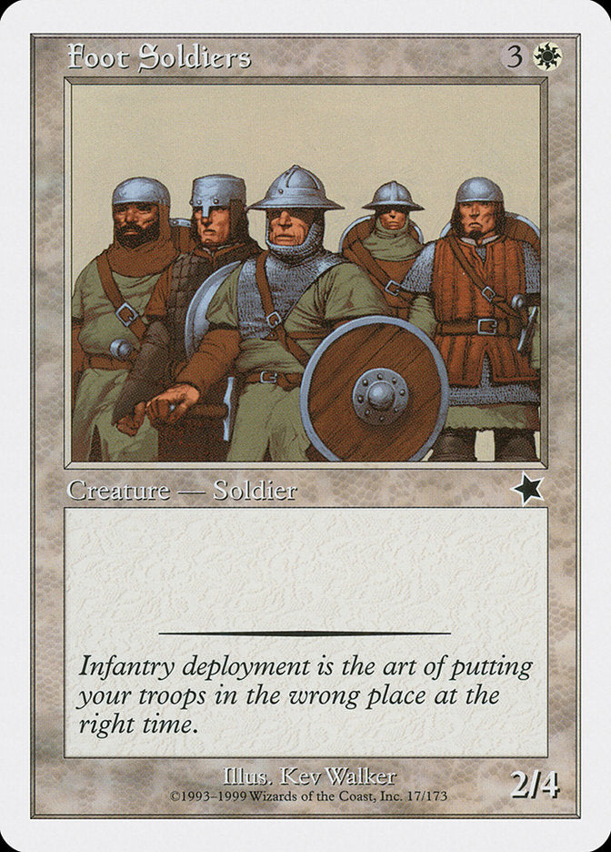 Foot Soldiers [Starter 1999] | Webway Games